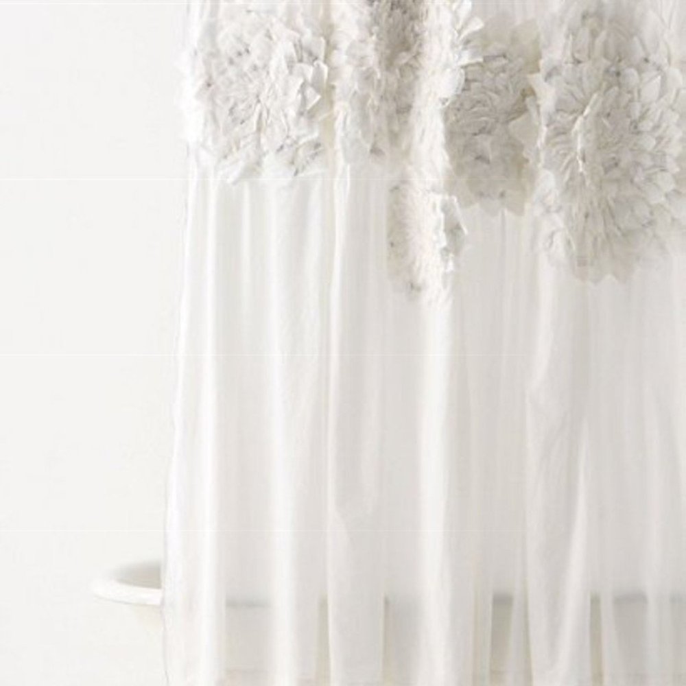 Anthropologie Sculpted Mums Shower Curtain